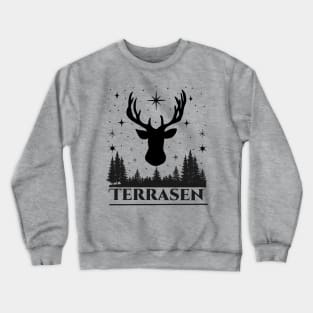 Terrasen deer and star design Crewneck Sweatshirt